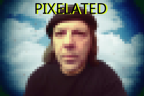 Pixelated photo